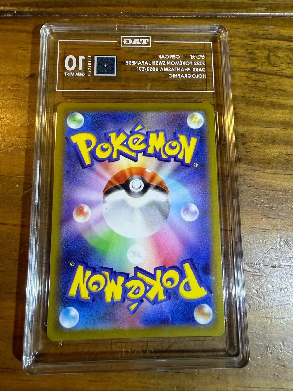 Graded Tag 10 Pokemon TCG Gengar Holo 023/071 Japanese Card.
